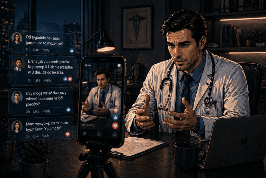 porady lekarskie w social mediach