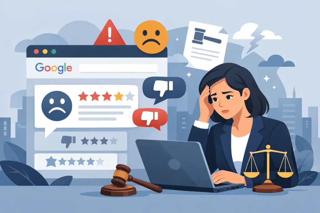 Negatywne opinie na Google - co robić legalnie